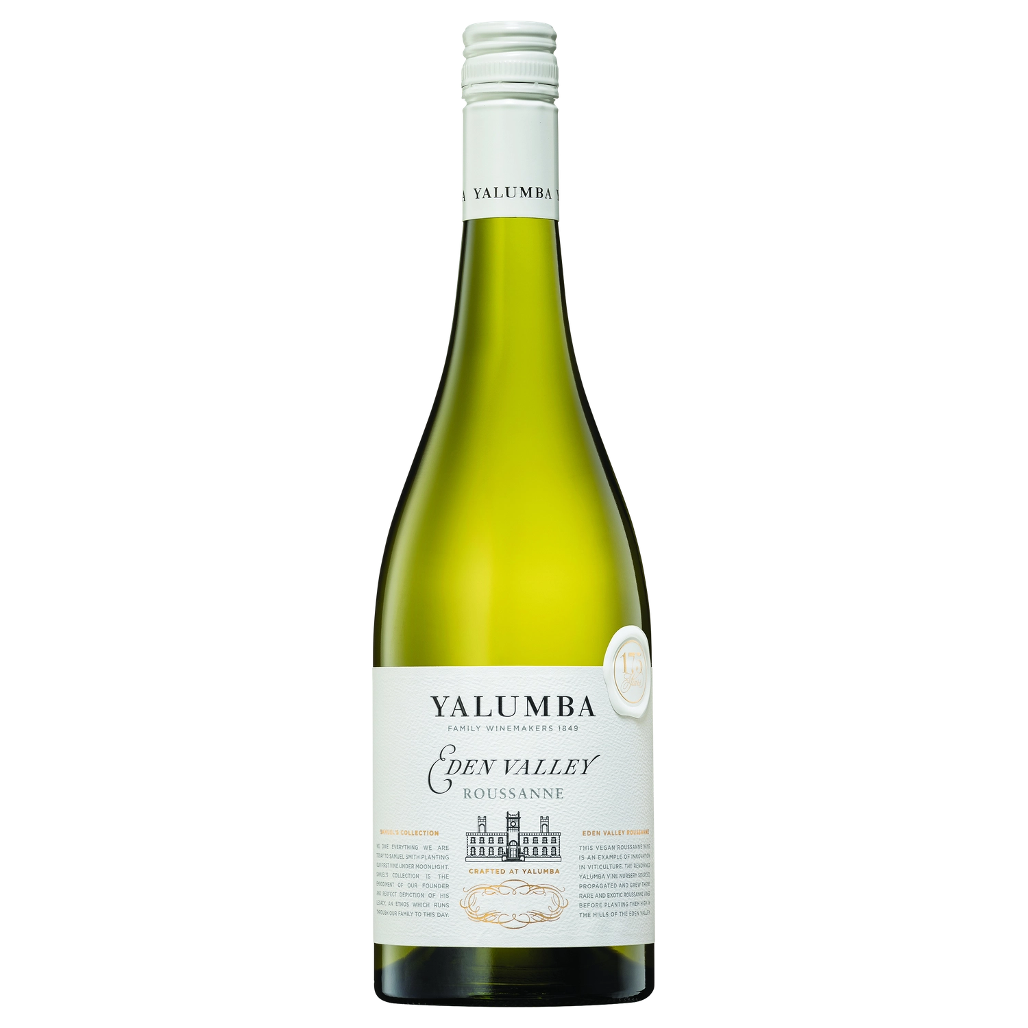 A bottle of 2024 Yalumba Samuel's Collection Eden Valley Roussanne 750ml White Wine