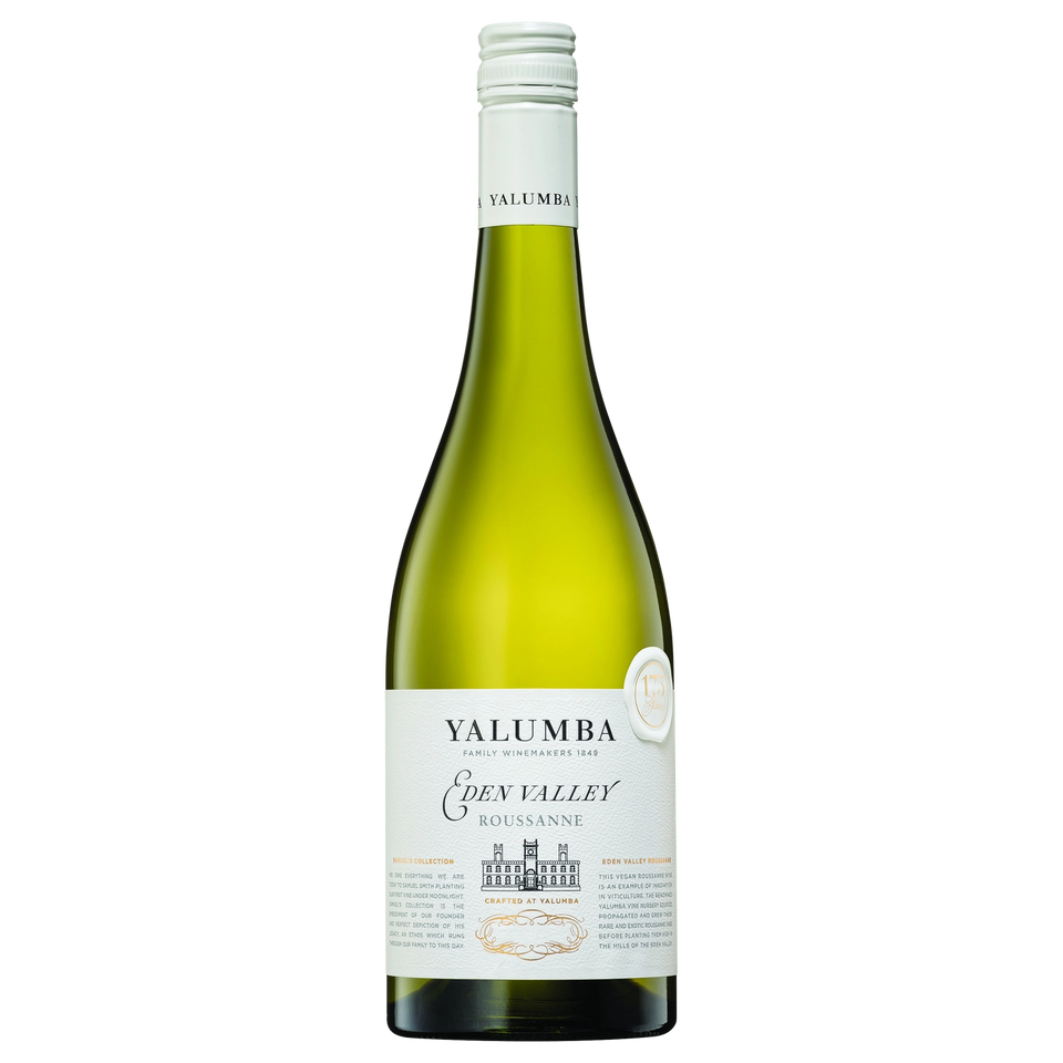 A bottle of 2024 Yalumba Samuel's Collection Eden Valley Roussanne 750ml White Wine