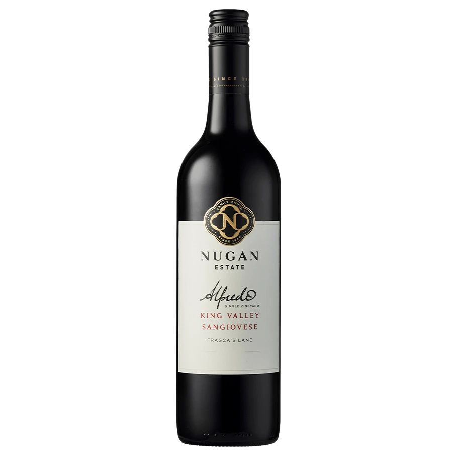 A bottle of 2024 Nugan Estate "Alredo" King Valley Frasca's Lane Sangiovese 750ml Red Wine