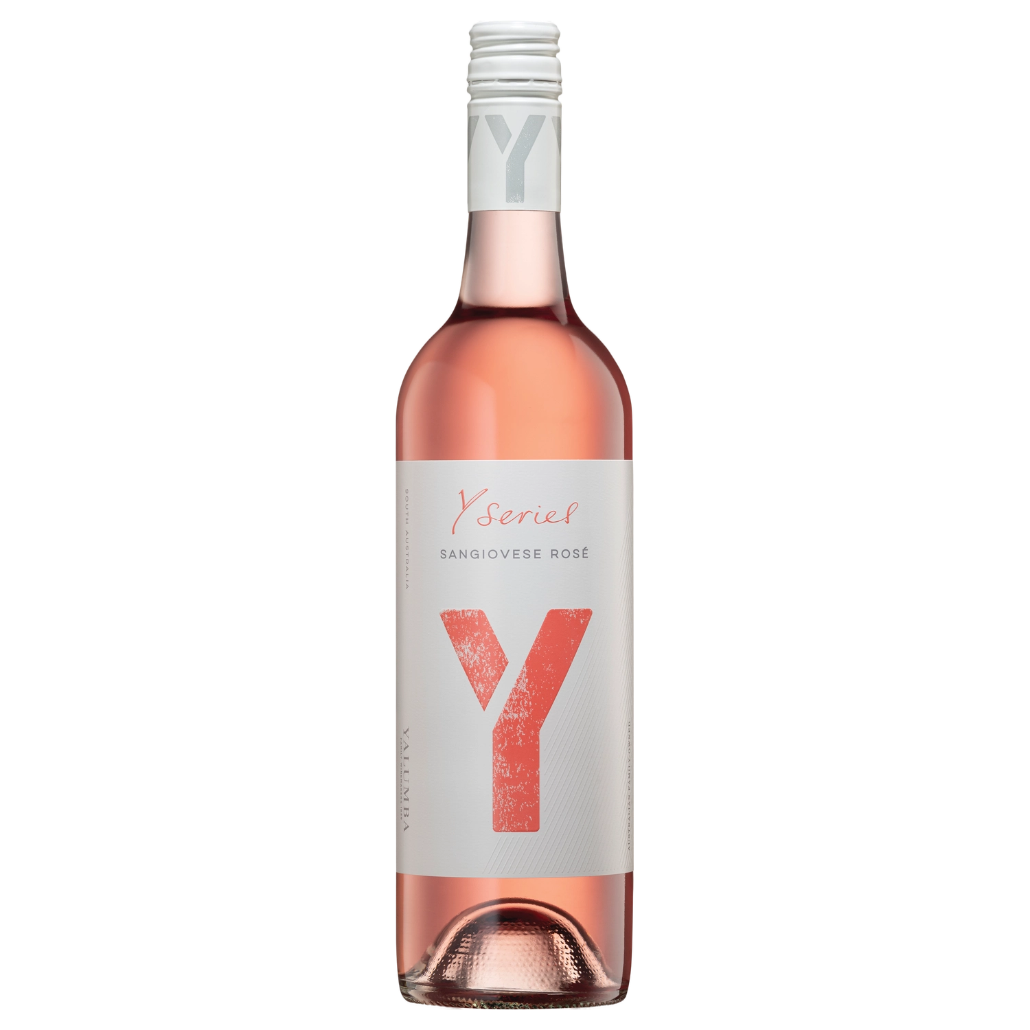 A bottle of 2025 Y Series Sangiovese Rosé Promo 750ml Red Wine