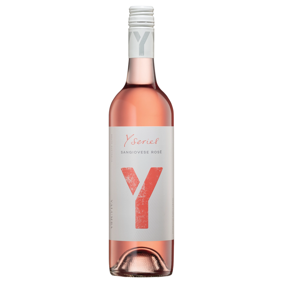 A bottle of 2025 Y Series Sangiovese Rosé Promo 750ml Red Wine