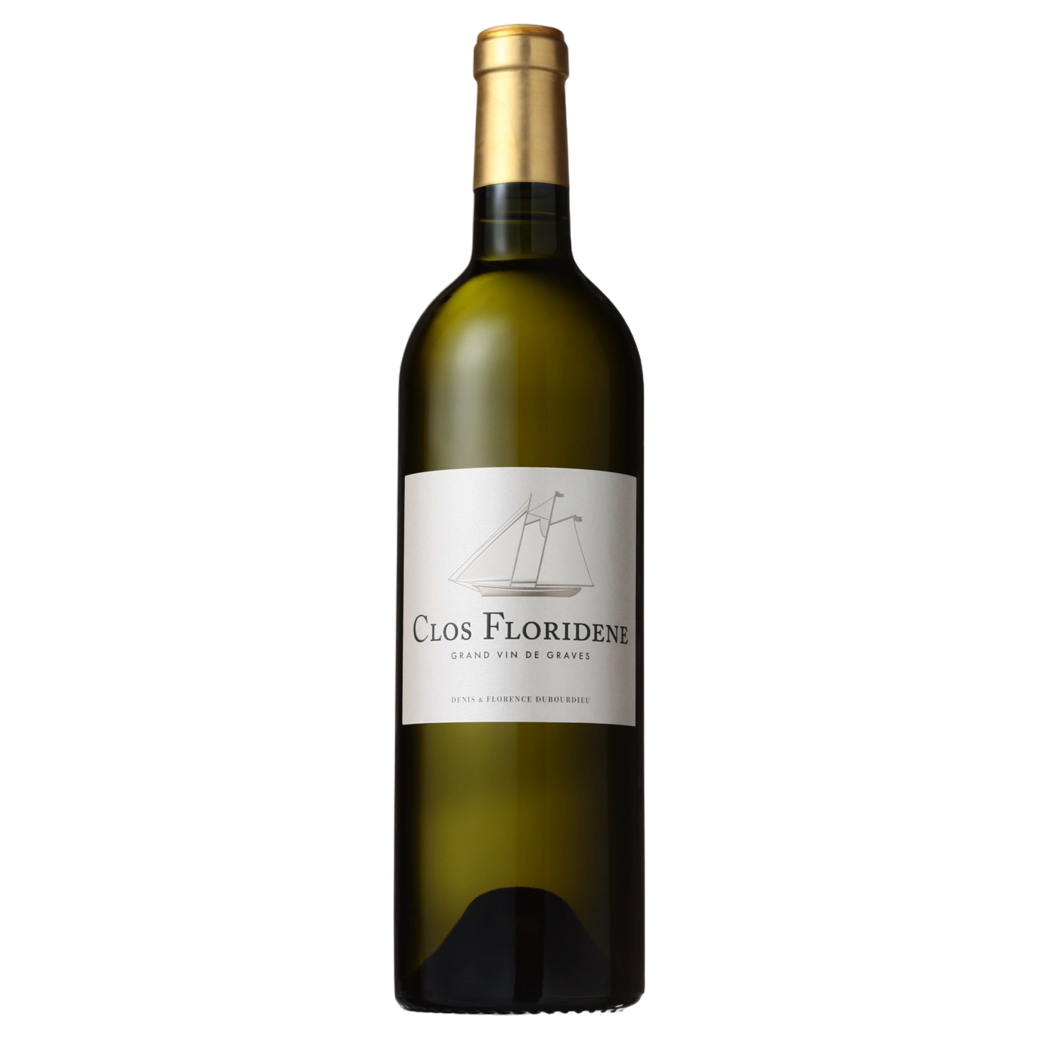 A bottle of Clos Floridene Blanc 2019 750ml White Wine
