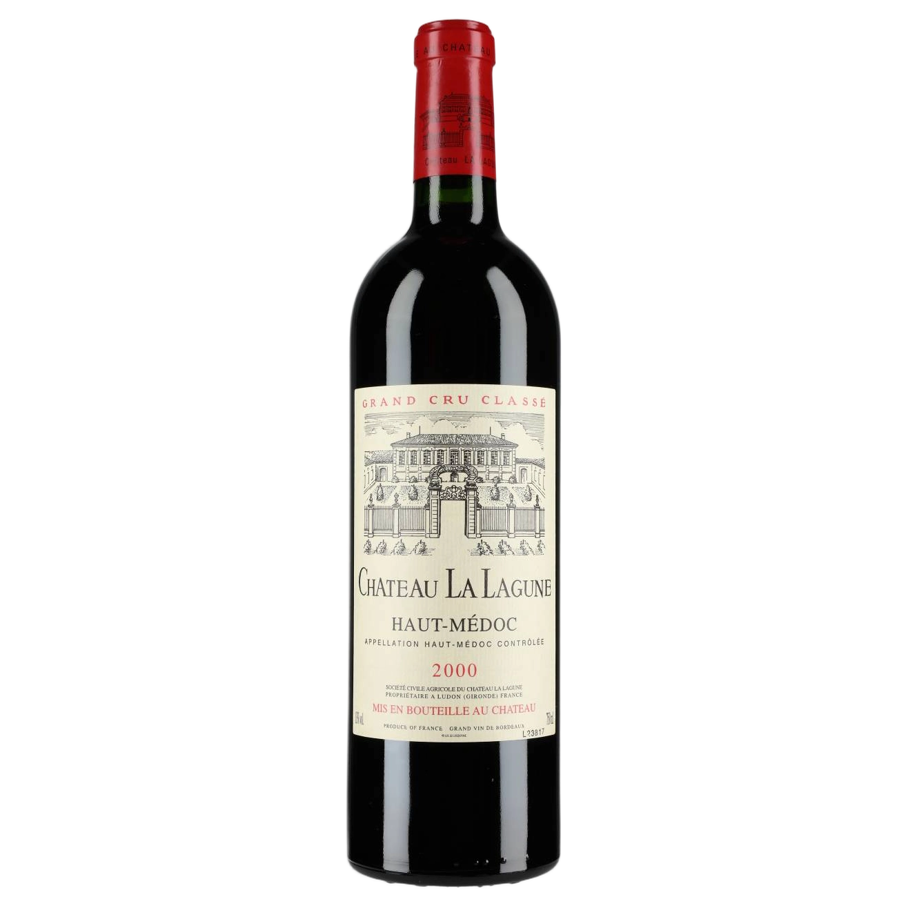 A bottle of Chateau La Lagune 2000 750ml Red Wine