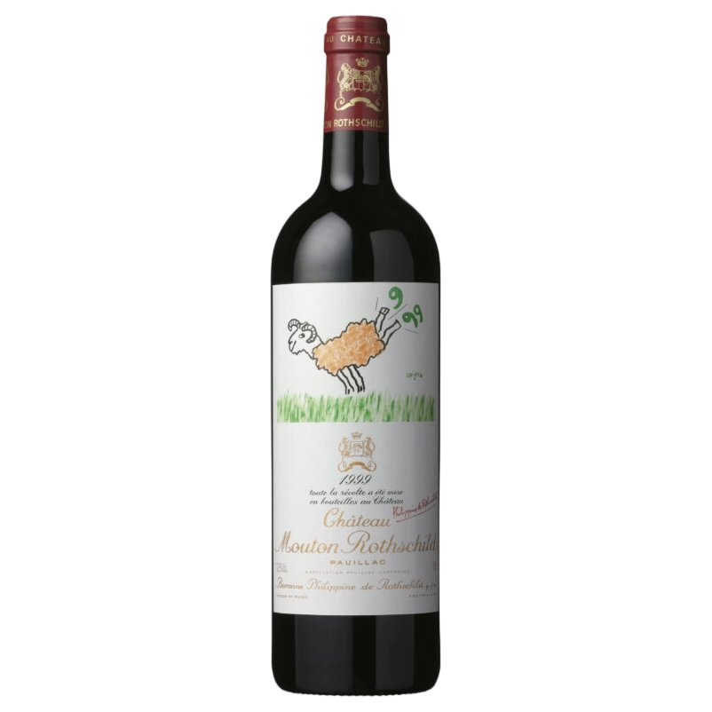 A bottle of Chateau Mouton Rothschild 1999 750ml Red Wine