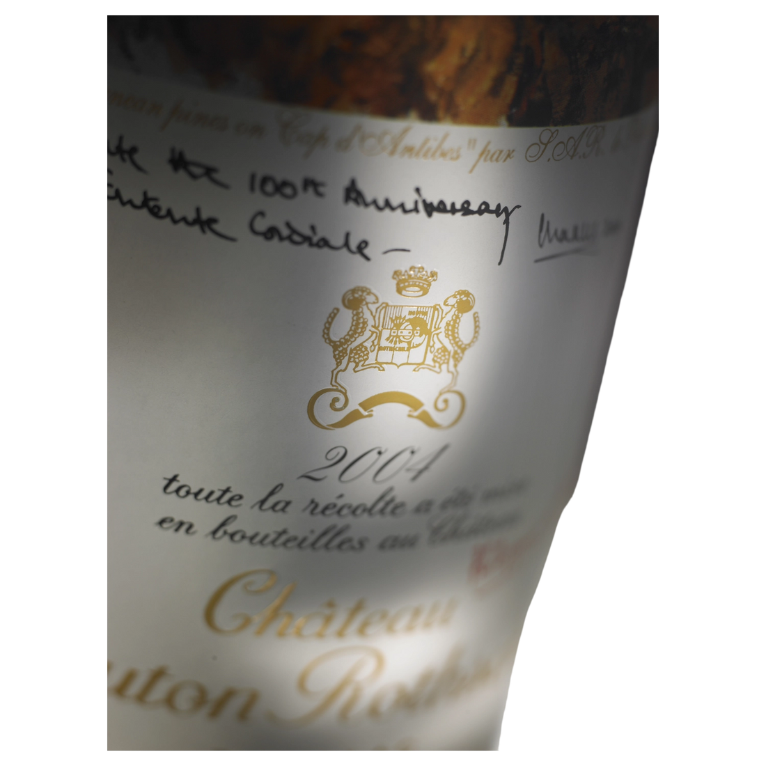 A bottle of Chateau Mouton Rothschild 2008 3000ml Red Wine