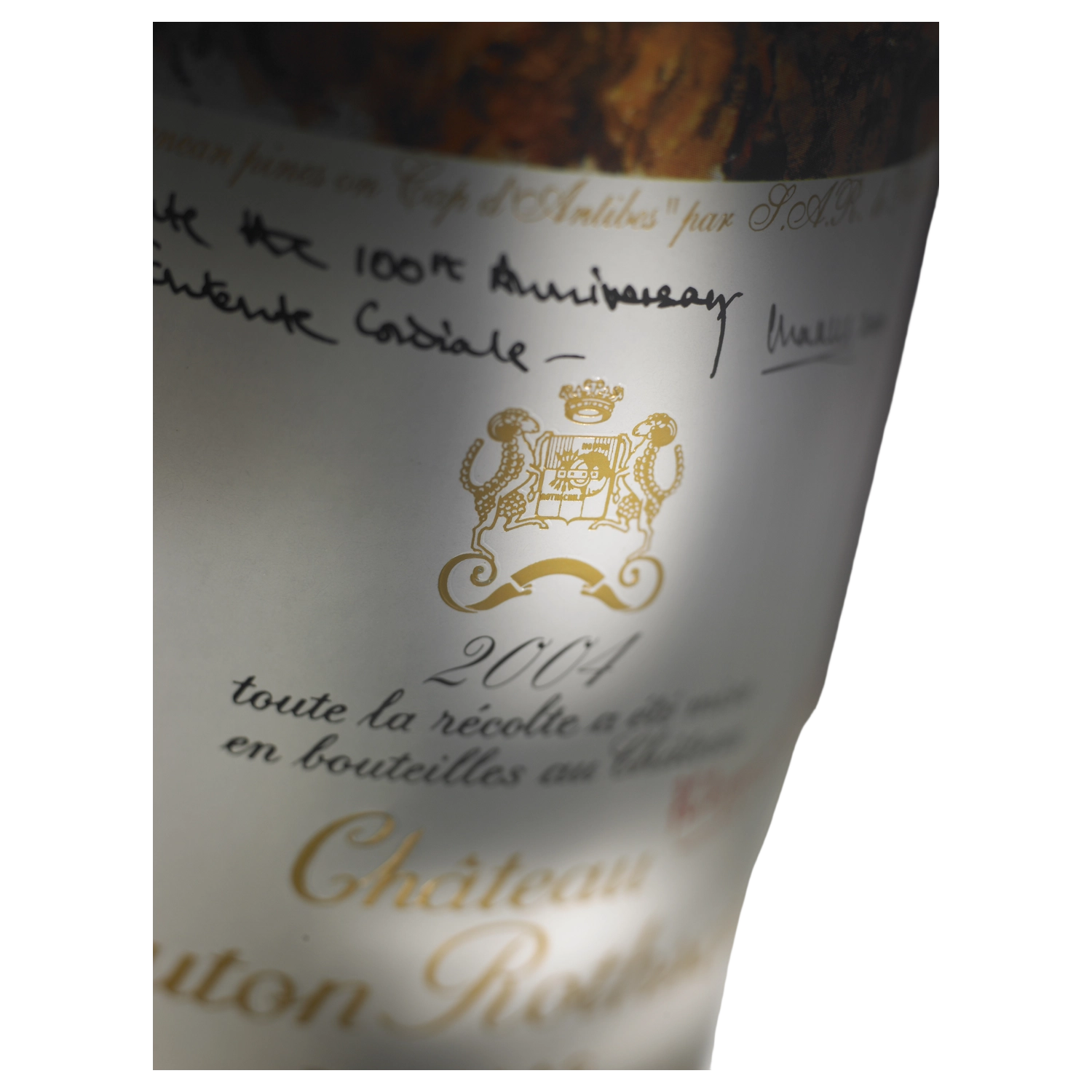A bottle of Chateau Mouton Rothschild 2008 3000ml Red Wine