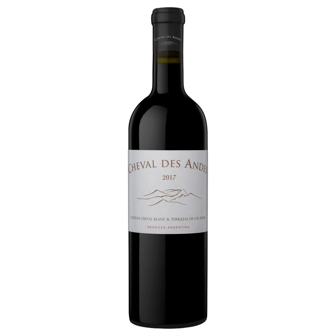 A bottle of Cheval Des Andes 2017 1500ml Red Wine