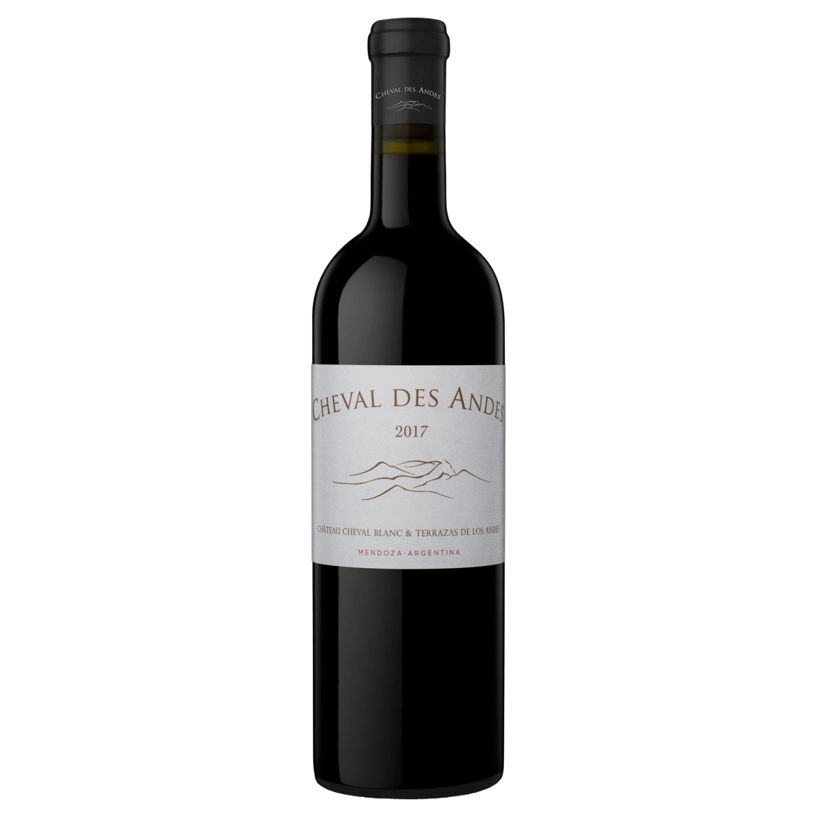 A bottle of Cheval Des Andes 2017 1500ml Red Wine