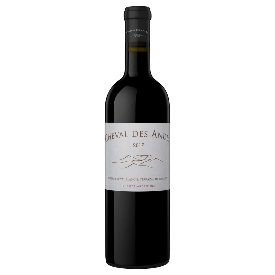 A bottle of Cheval Des Andes 2017 1500ml Red Wine