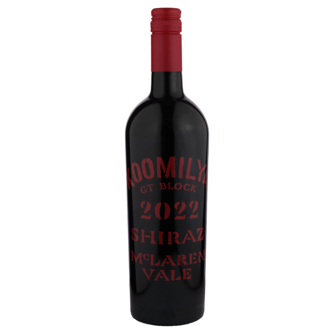 A bottle of Koomilya GT Block Shiraz 2022 750ml Red Wine