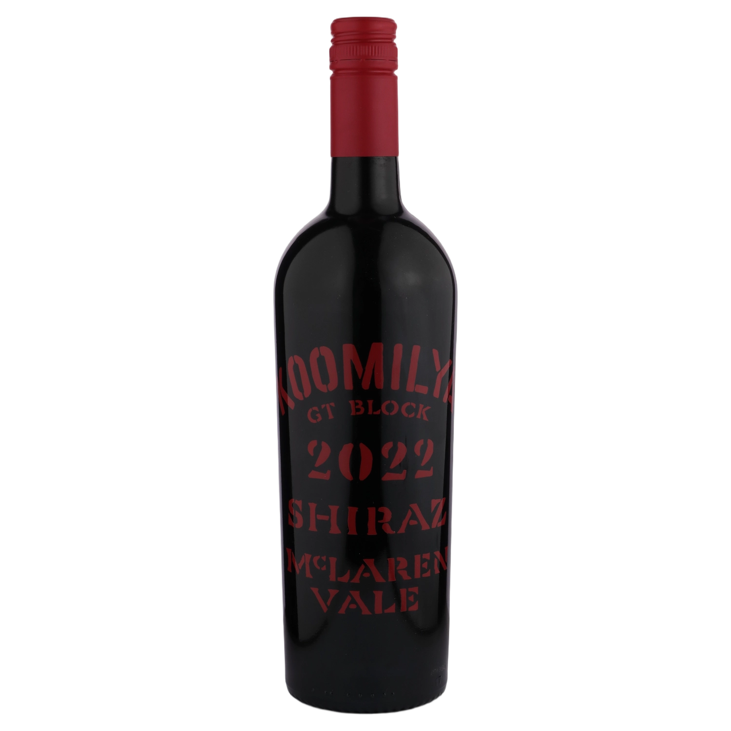 A bottle of Koomilya GT Block Shiraz 2022 750ml Red Wine