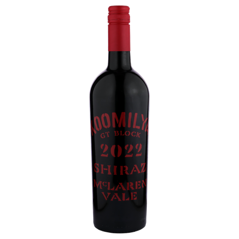 A bottle of Koomilya GT Block Shiraz 2022 750ml Red Wine