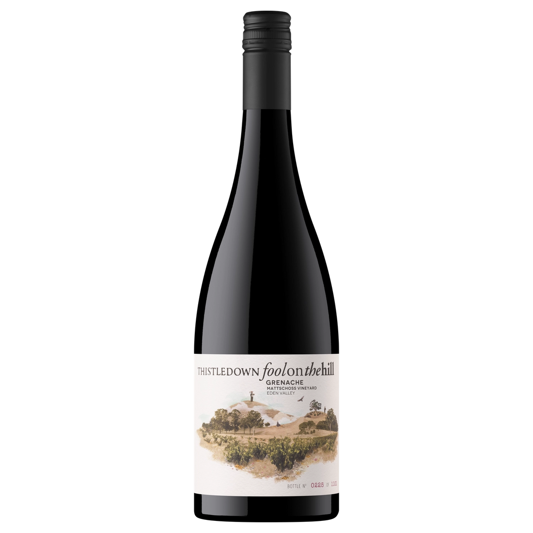 A bottle of 2024 Thistledown Fool on the Hills Grenache 750ml Red Wine