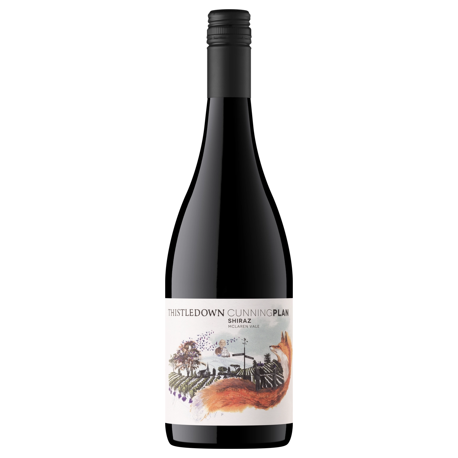 A bottle of Thistledown Cunning Plan Shiraz 2023 750ml Red Wine
