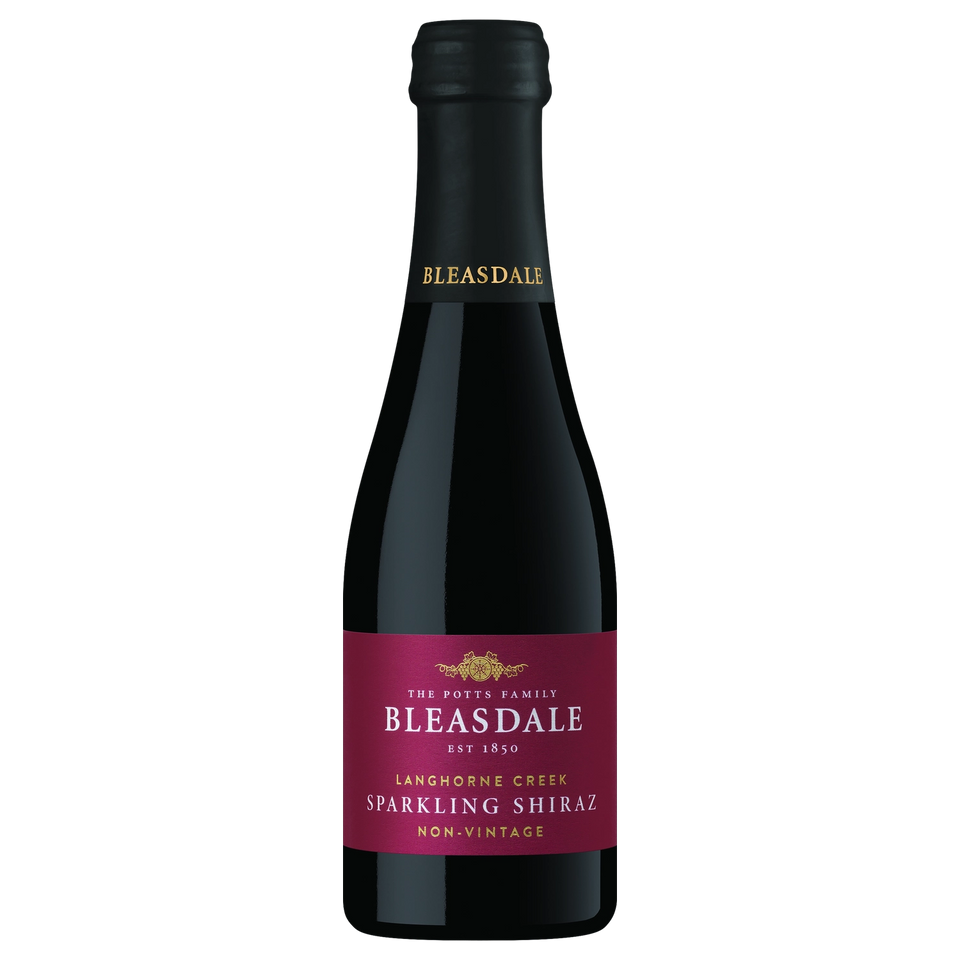 A bottle of NV Bleasdale Vineyards Sparkling Shiraz 200ml Red Wine