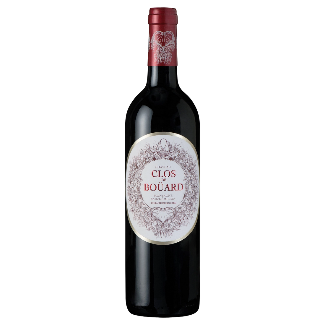 A bottle of 2018 Chateau Clos de Bouard Montagne Saint Emilion 750ml Red Wine