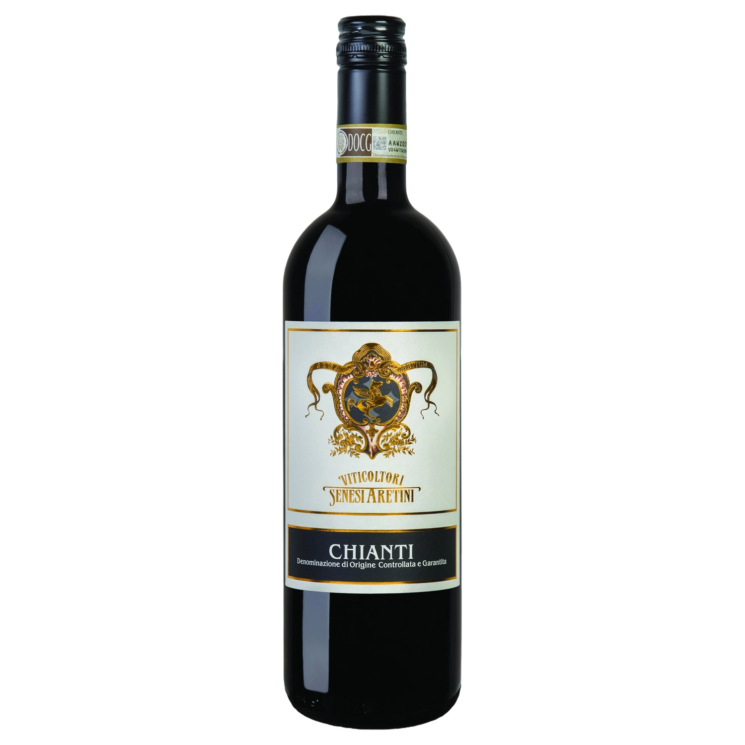 A bottle of 2024 Viticoltori Senesi Aretini Chianti DOCG 750ml Red Wine
