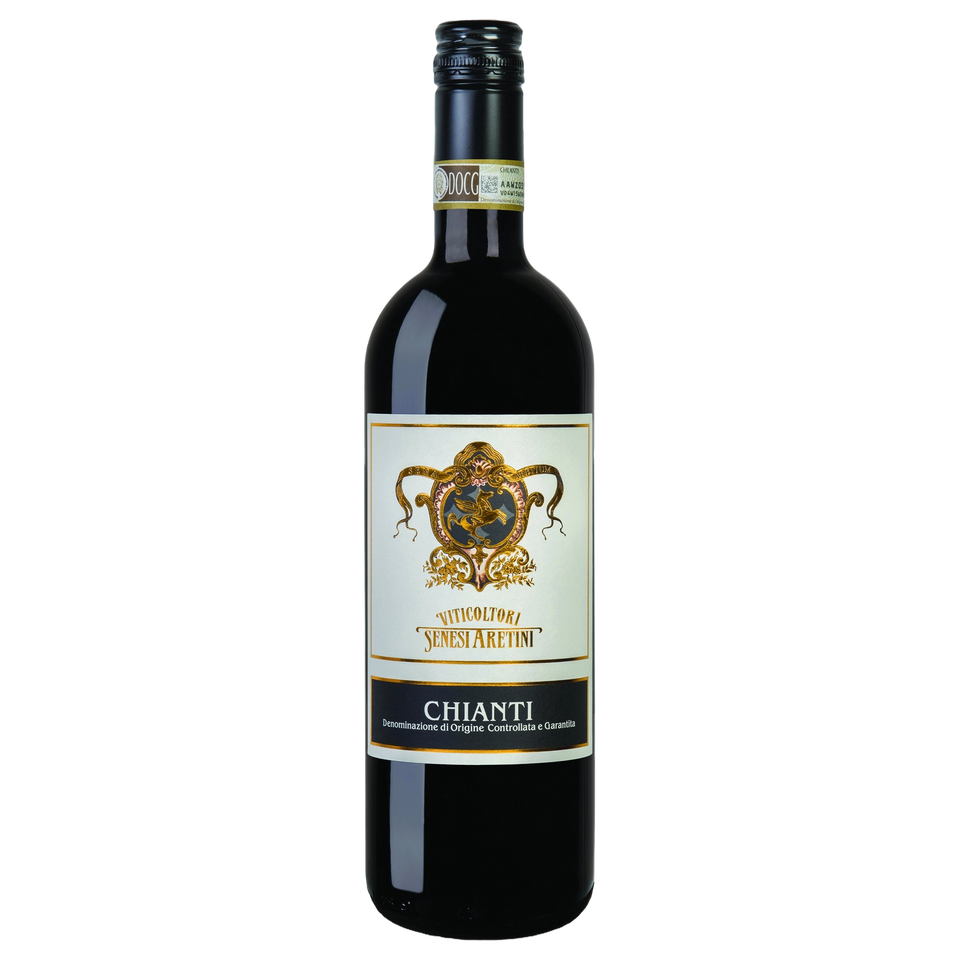 A bottle of 2024 Viticoltori Senesi Aretini Chianti DOCG 750ml Red Wine