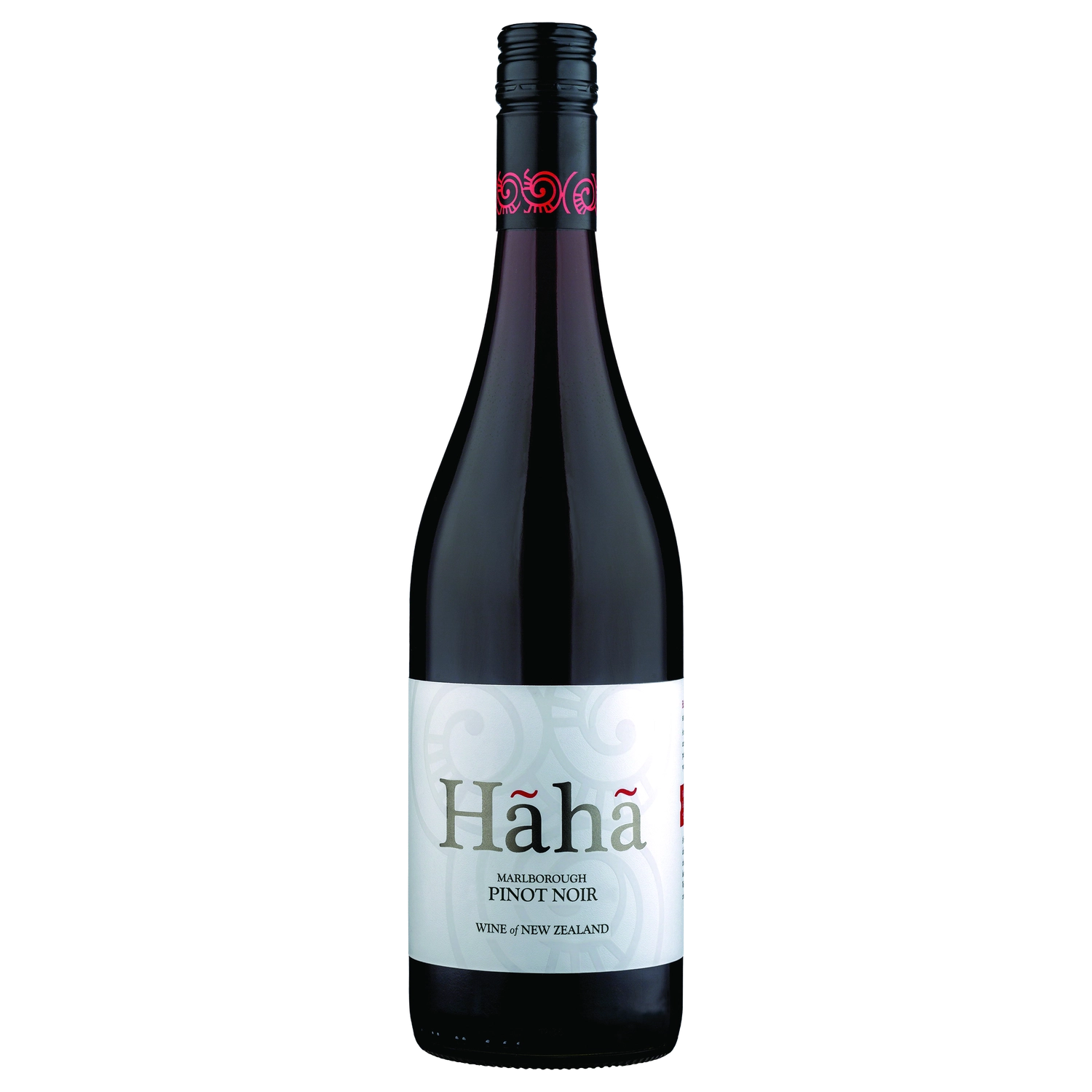 A bottle of 2024 Hãhã Marlborough Pinot Noir 750ml Red Wine