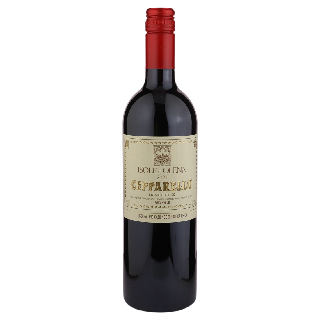 A bottle of 2021 Isole e Olena Cepparello 750ml Red Wine