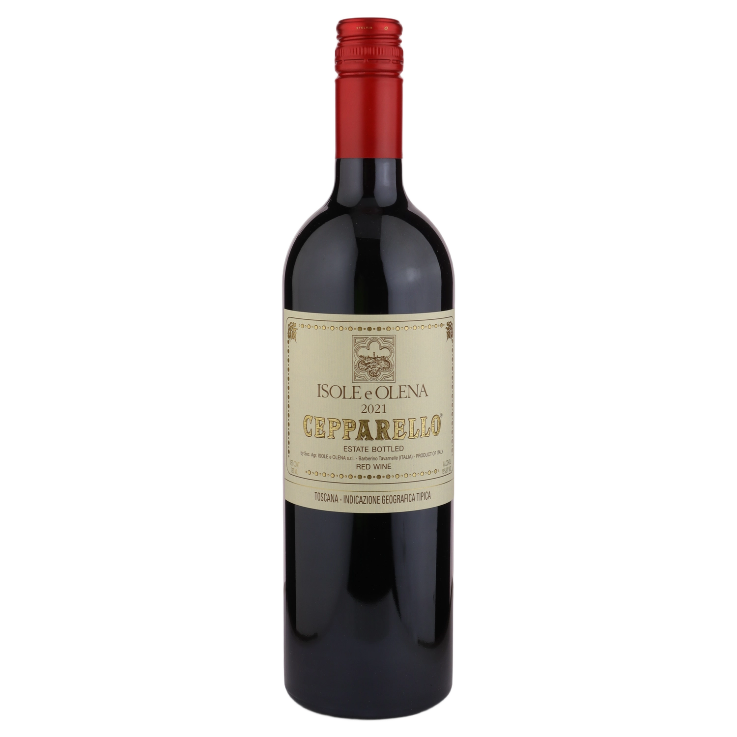 A bottle of 2021 Isole e Olena Cepparello 750ml Red Wine