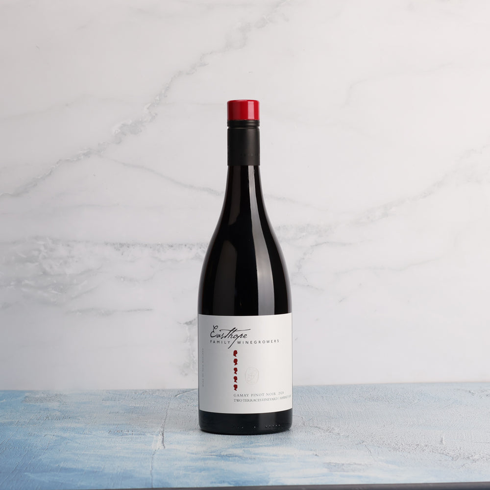 A bottle of 2024 Easthope Family Two Terraces Gamay Pinot Noir 750ml Red Wine