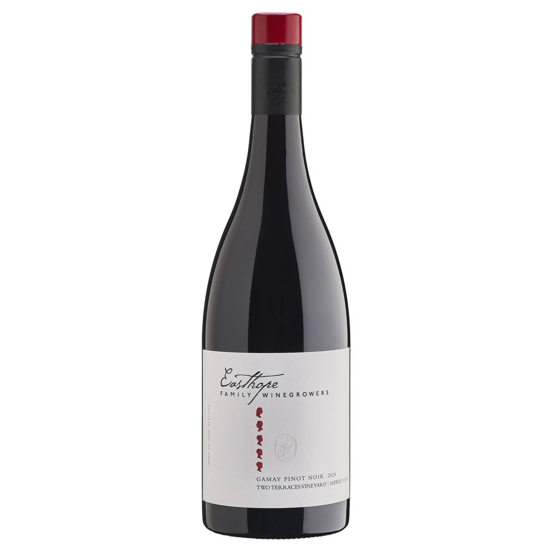 A bottle of 2024 Easthope Family Two Terraces Gamay Pinot Noir 750ml Red Wine