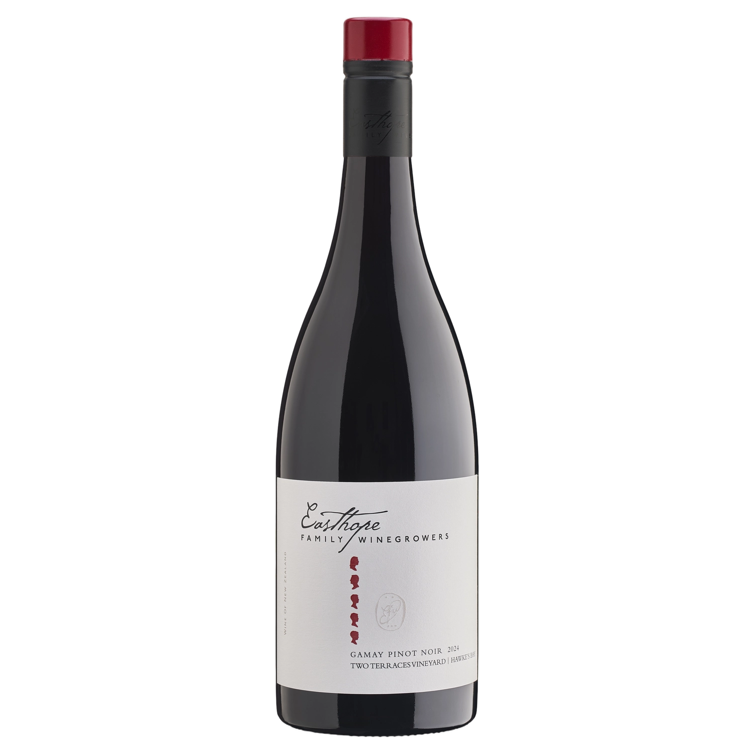 A bottle of 2024 Easthope Family Two Terraces Gamay Pinot Noir 750ml Red Wine