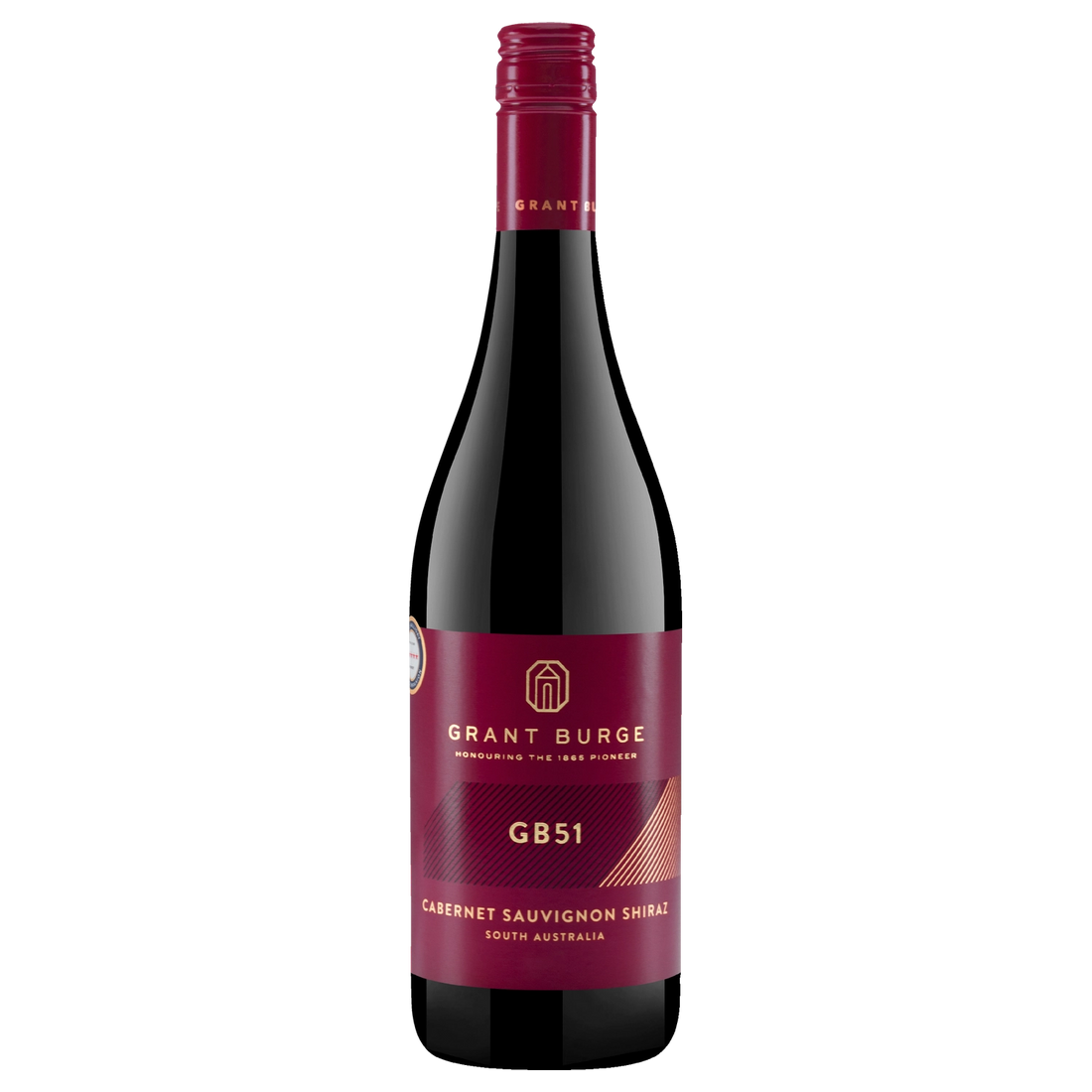 A bottle of 2024 Grant Burge GB51 Cabernet Sauvignon Shiraz 750ml Red Wine