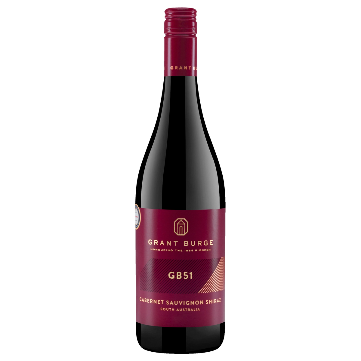 A bottle of 2024 Grant Burge GB51 Cabernet Sauvignon Shiraz 750ml Red Wine