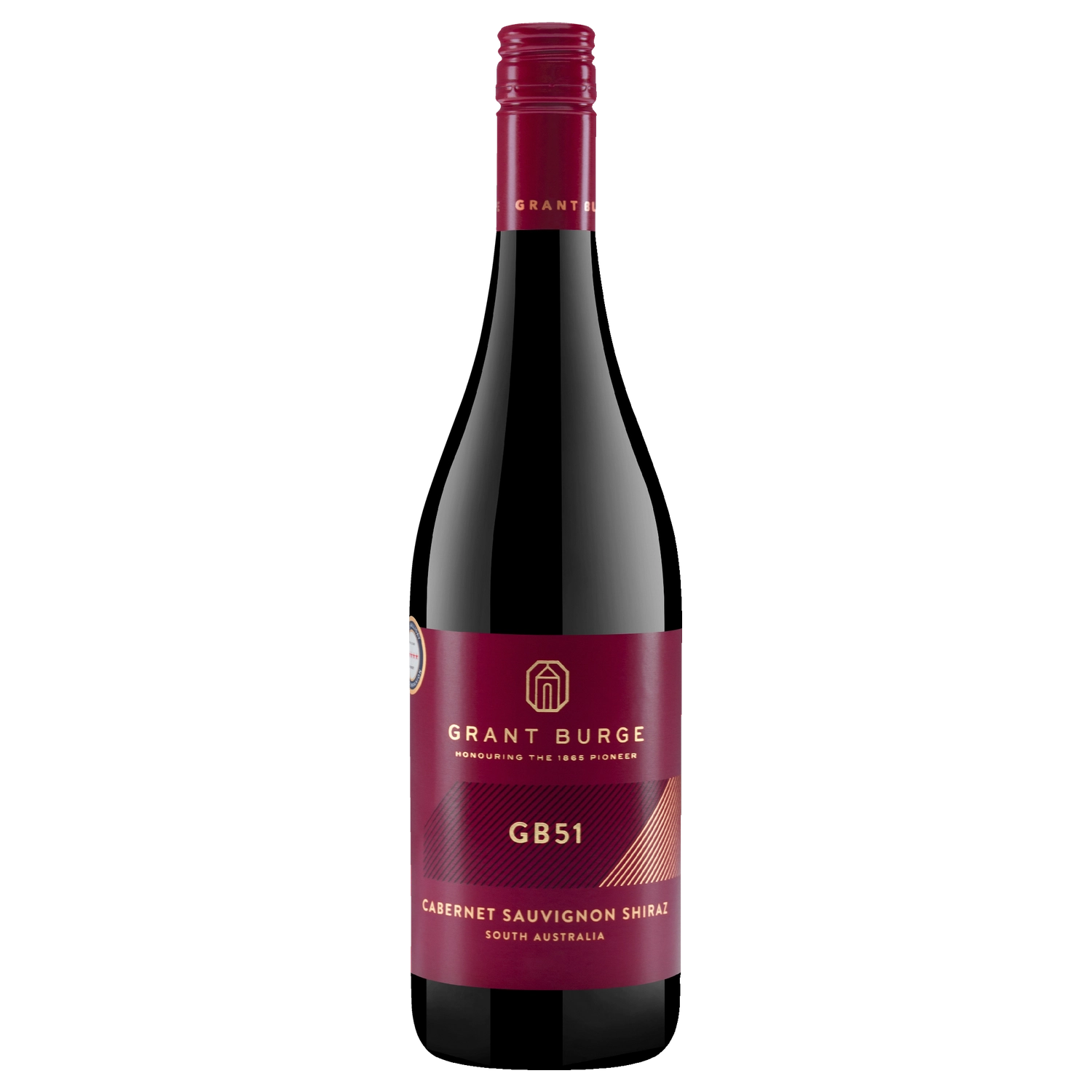 A bottle of 2024 Grant Burge GB51 Cabernet Sauvignon Shiraz 750ml Red Wine