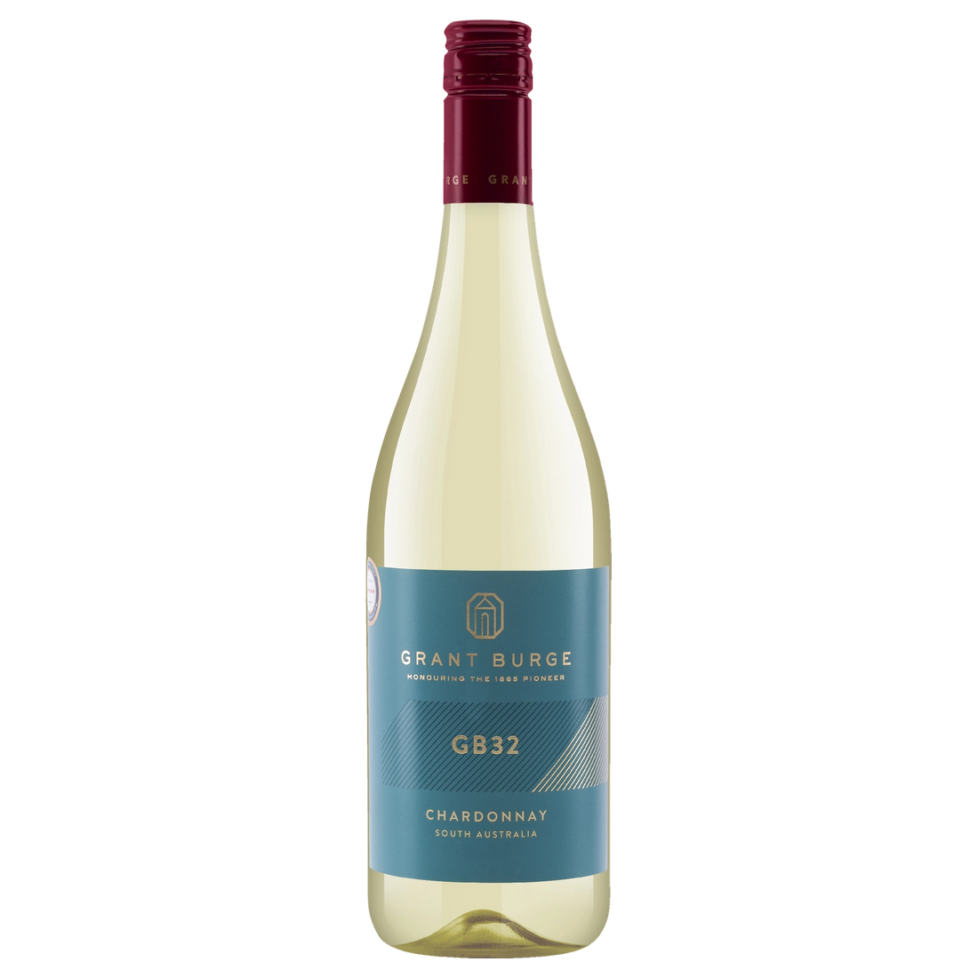 A bottle of 2023 Grant Burge GB32 Chardonnay 750ml White Wine