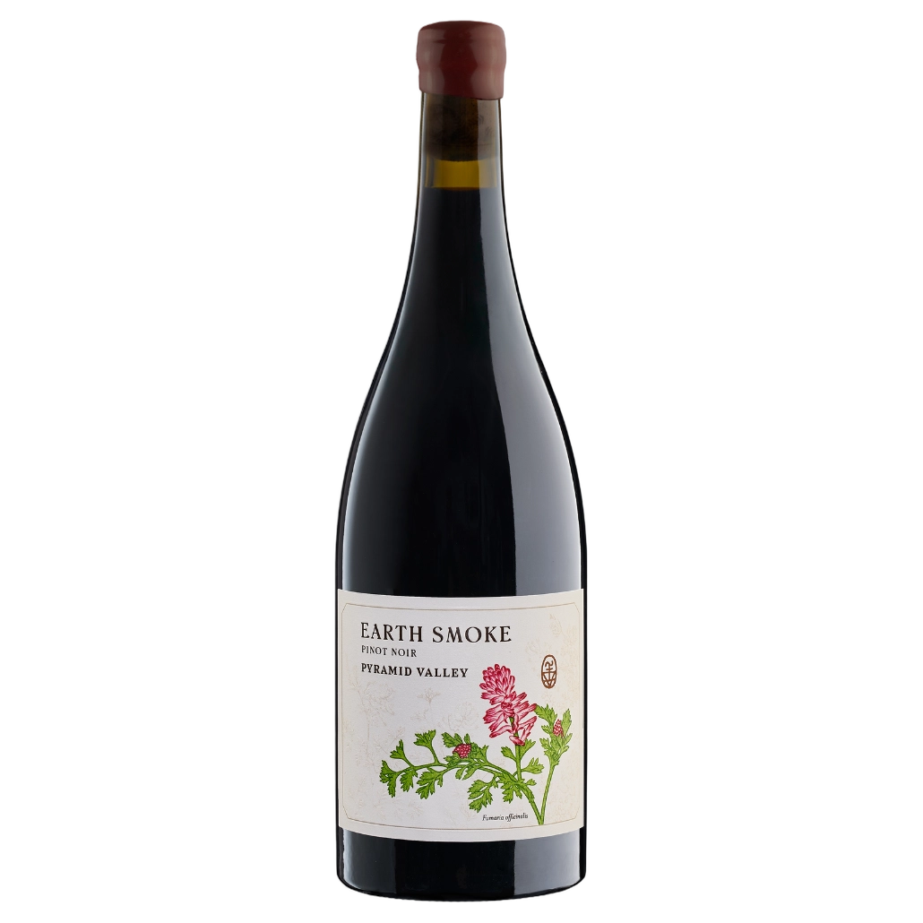 A bottle of 2023 Pyramid Valley Earth Smoke Pinot Noir 750ml Red Wine