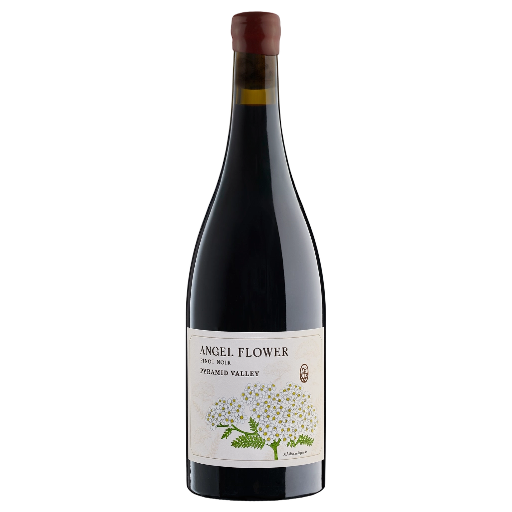 A bottle of 2023 Pyramid Valley Angel Flower Pinot Noir 750ml Red Wine