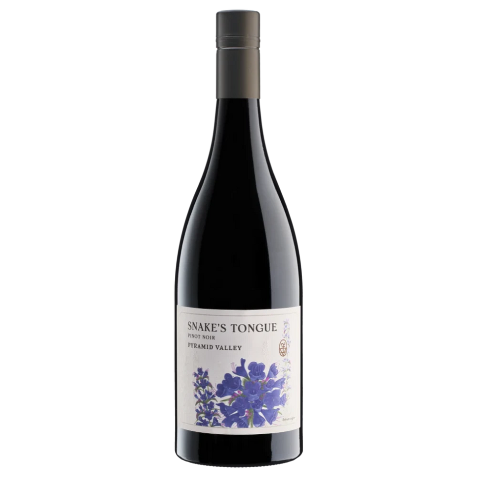 A bottle of 2023 Pyramid Valley Snake's Tongue Pinot Noir 750ml Red Wine