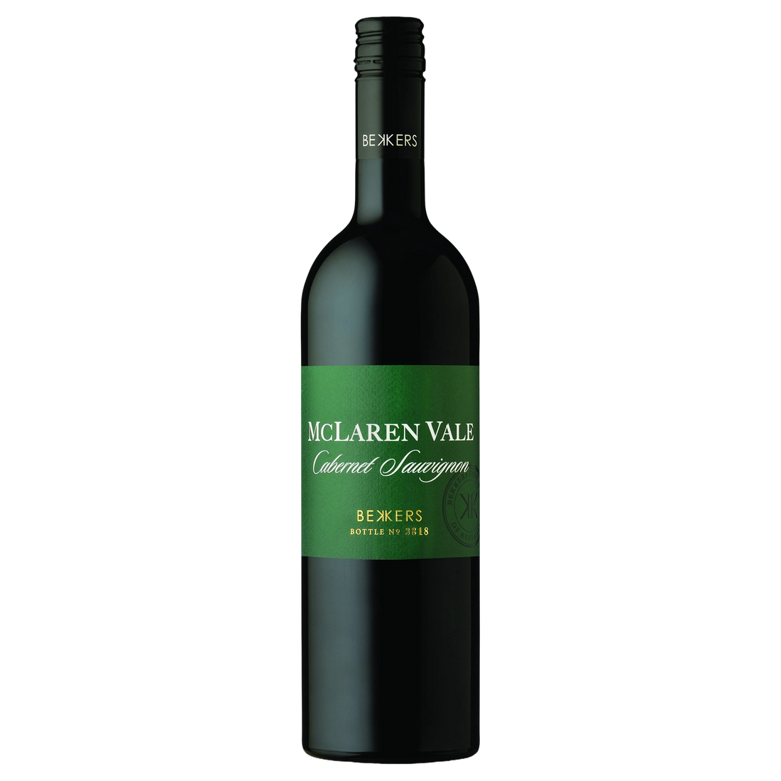 A bottle of 2023 Bekkers McLaren Vale Cabernet Sauvignon 750ml Red Wine