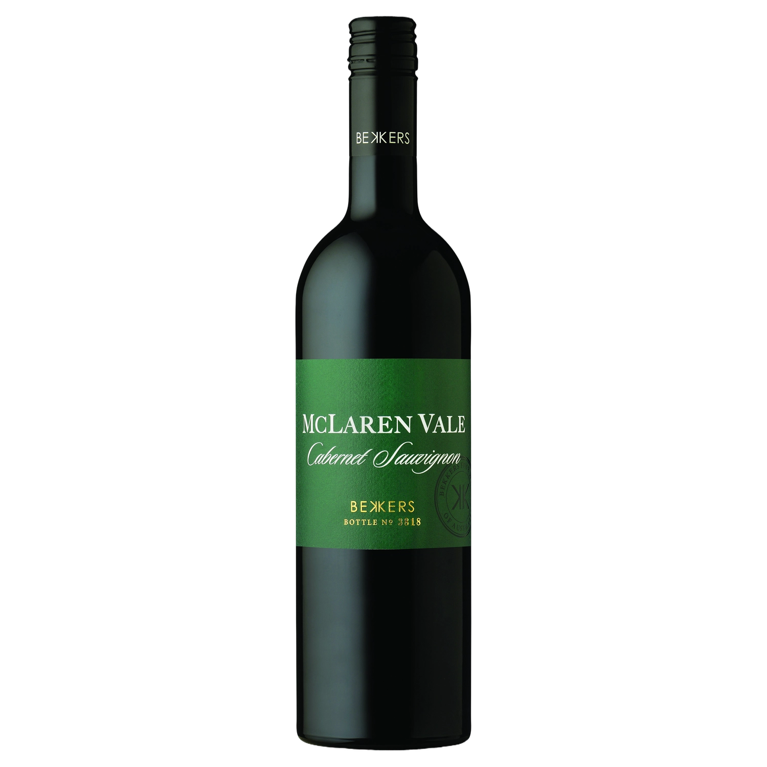 A bottle of 2023 Bekkers McLaren Vale Cabernet Sauvignon 750ml Red Wine