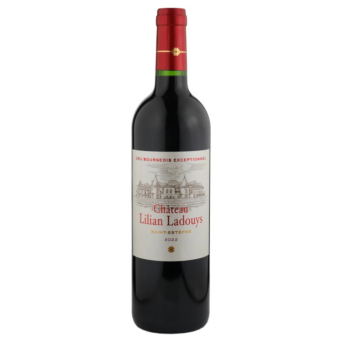A bottle of 2022 Château Lilian Ladouys Saint Estèphe Cru Bourgeois 750ml Red Wine