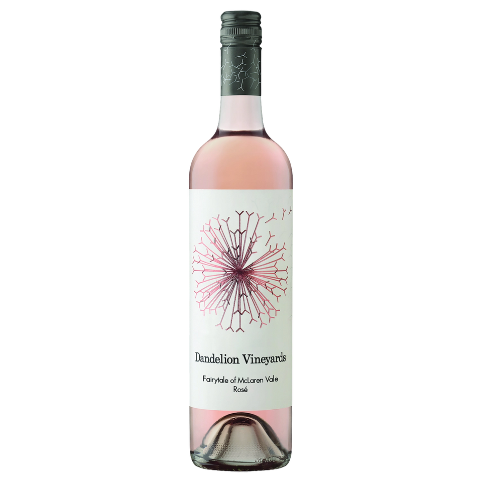 A bottle of 2025 Dandelion Fairytale of the McLaren Vale Rosé 750ml Red Wine