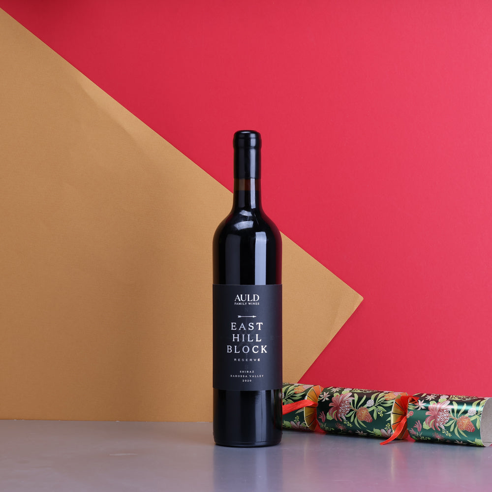 A bottle of Auld Family Wines East Hill Block Reserve Shiraz 2020 750ml Red Wine