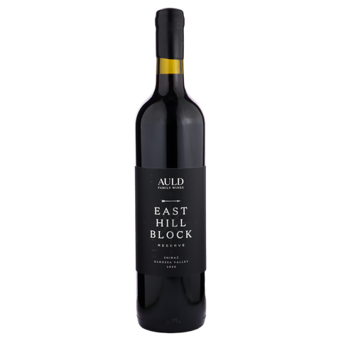 A bottle of Auld Family Wines East Hill Block Reserve Shiraz 2020 750ml Red Wine