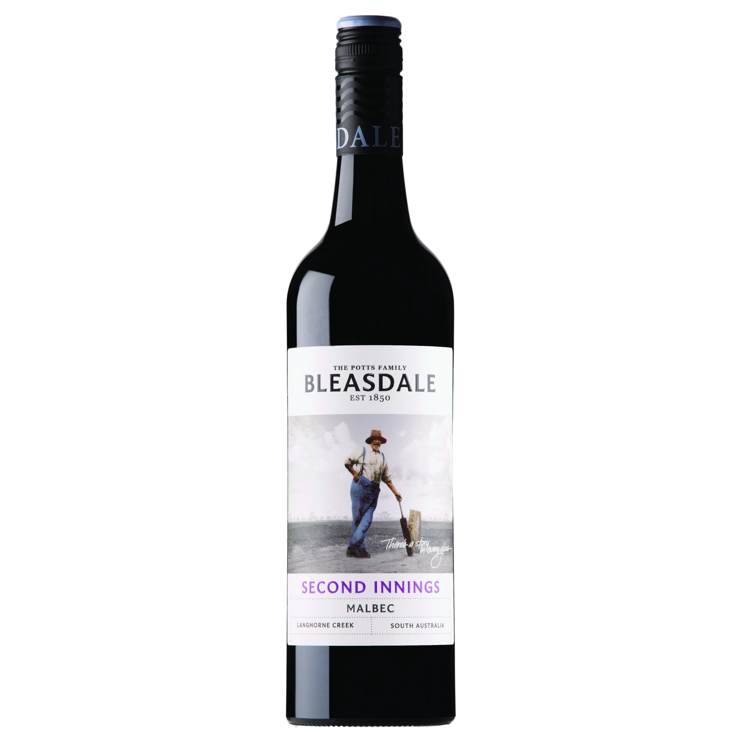 A bottle of 2023 Bleasdale Vineyards Second Innings Malbec 750ml Red Wine