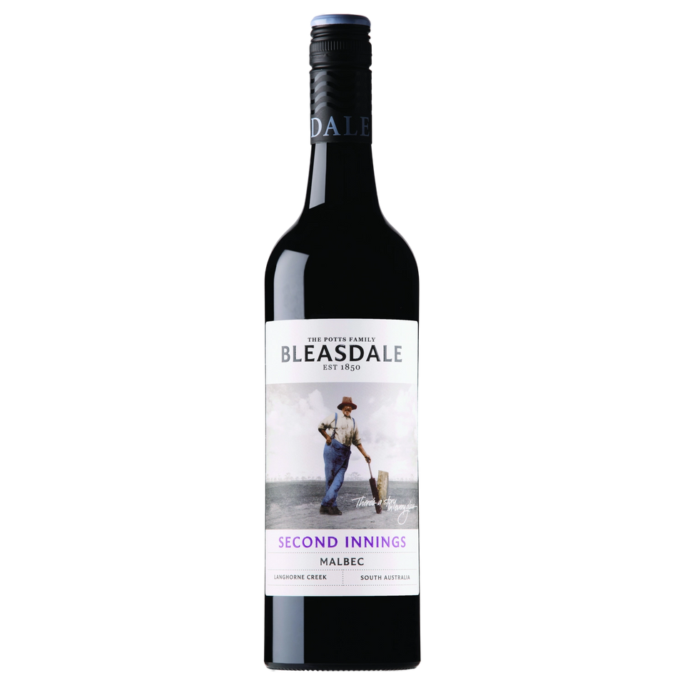 A bottle of 2023 Bleasdale Vineyards Second Innings Malbec 750ml Red Wine