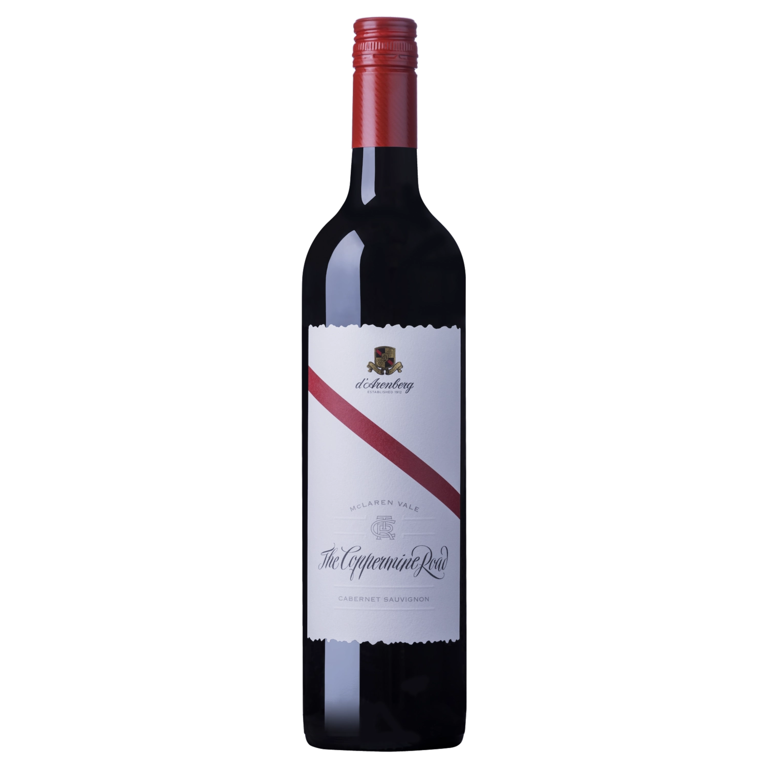 A bottle of 2020 d’Arenberg The Coppermine Road Cabernet Sauvignon 750ml Red Wine