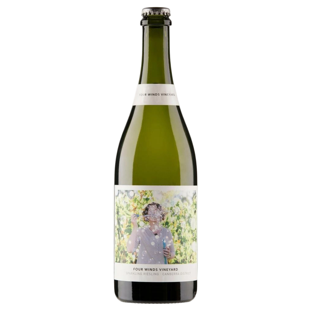 A bottle of 2023 Four Winds Sparking Riesling 750ml Sparkling Wine