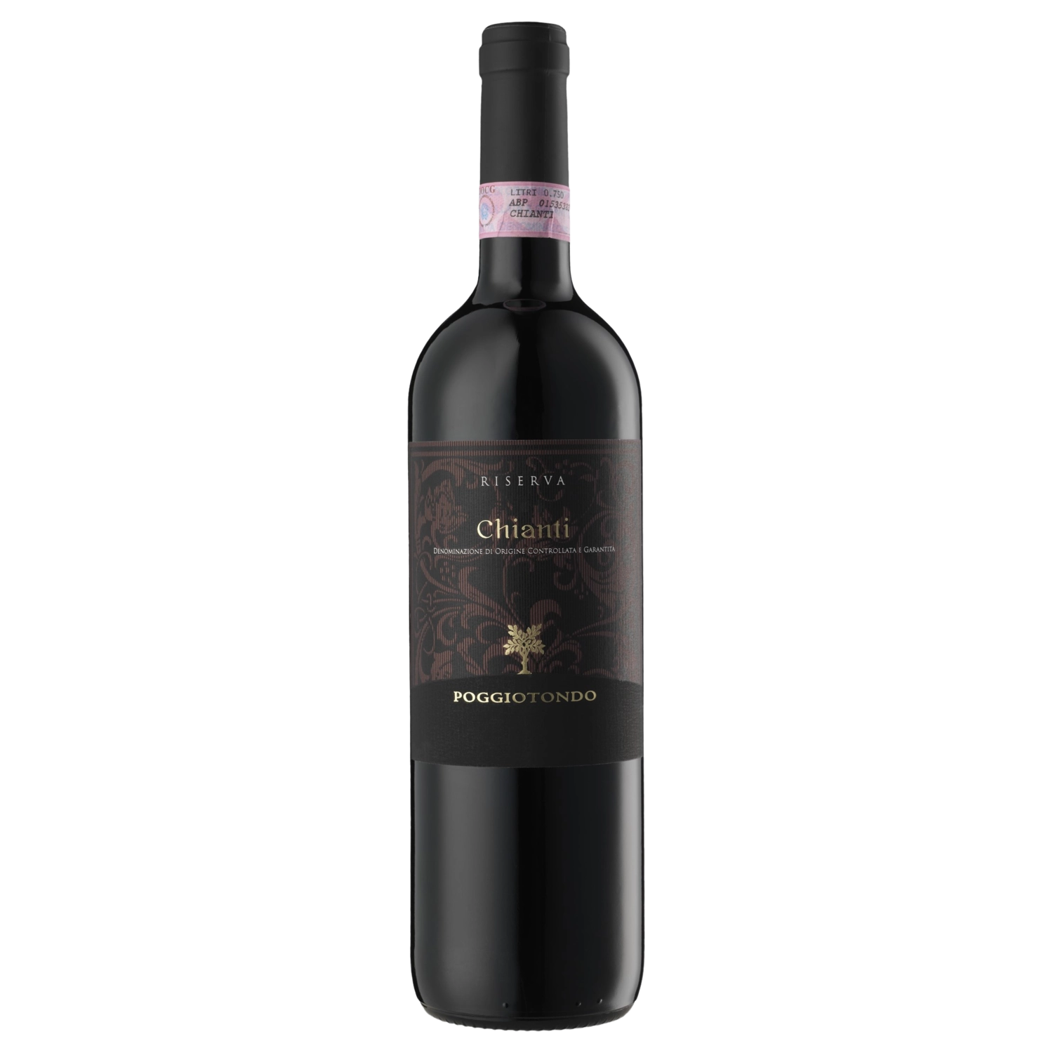 A bottle of 2018 Poggiotondo Chianti Riserva DOCG 750ml Red Wine