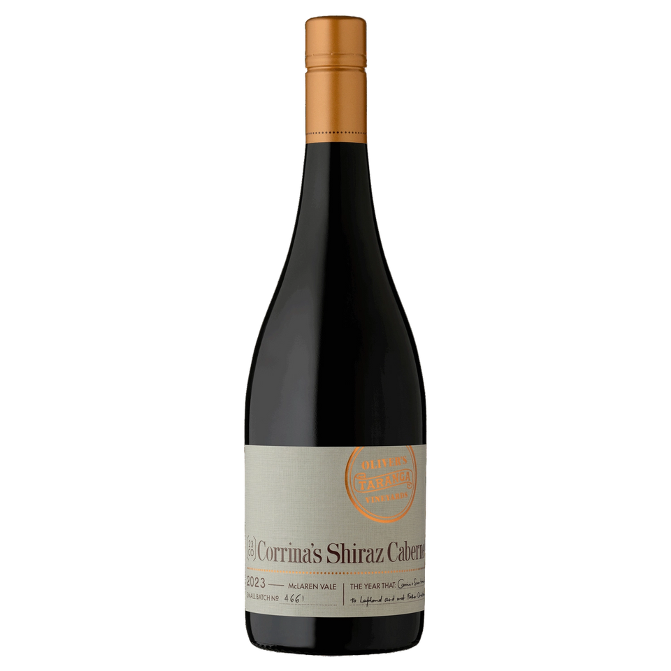 A bottle of 2023 Olivers Taranga Corrina's Cabernet Shiraz 6 Pk 750ml Red Wine