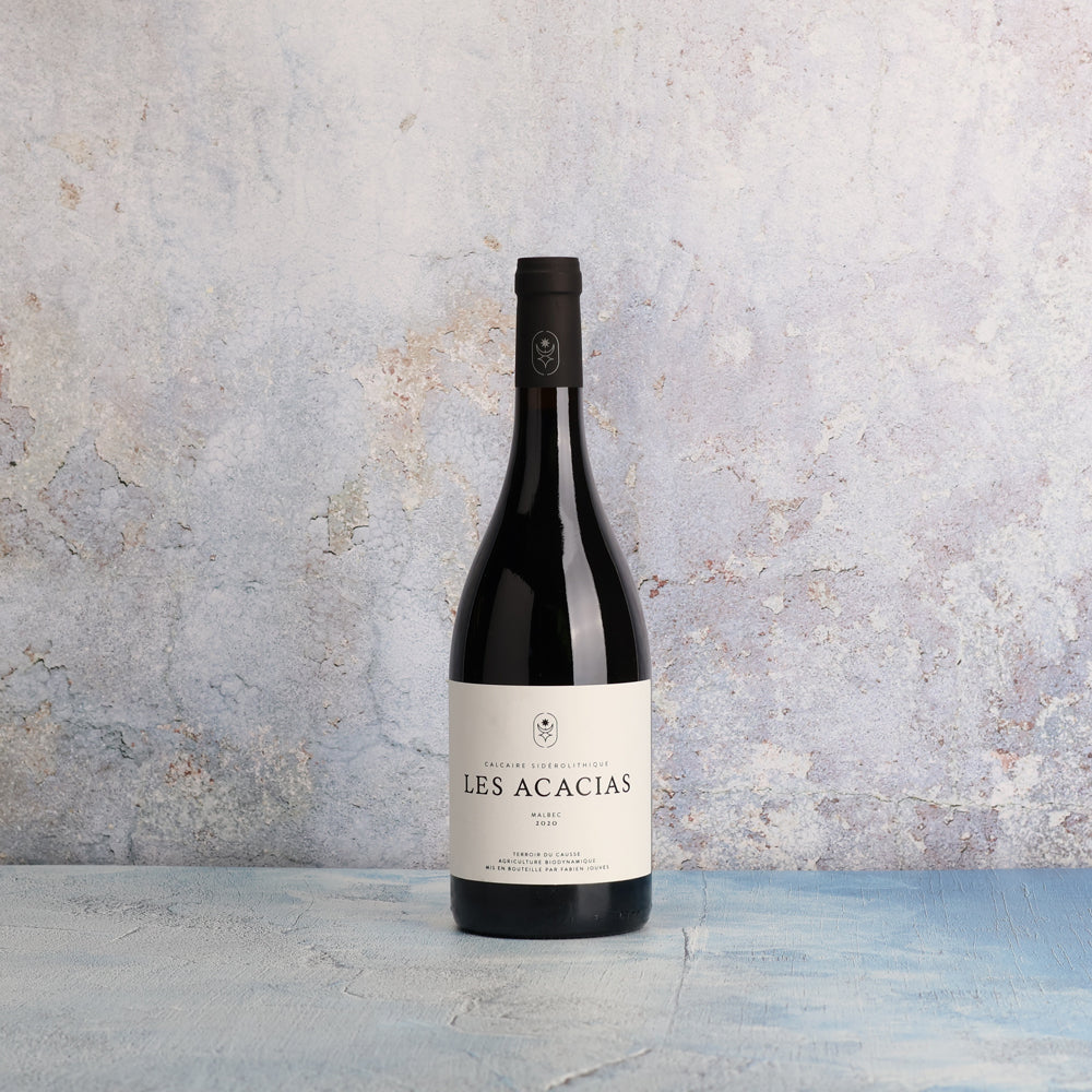 A bottle of 2020 Fabien Jouves Les Acacias Cahors Malbec 750ml Red Wine