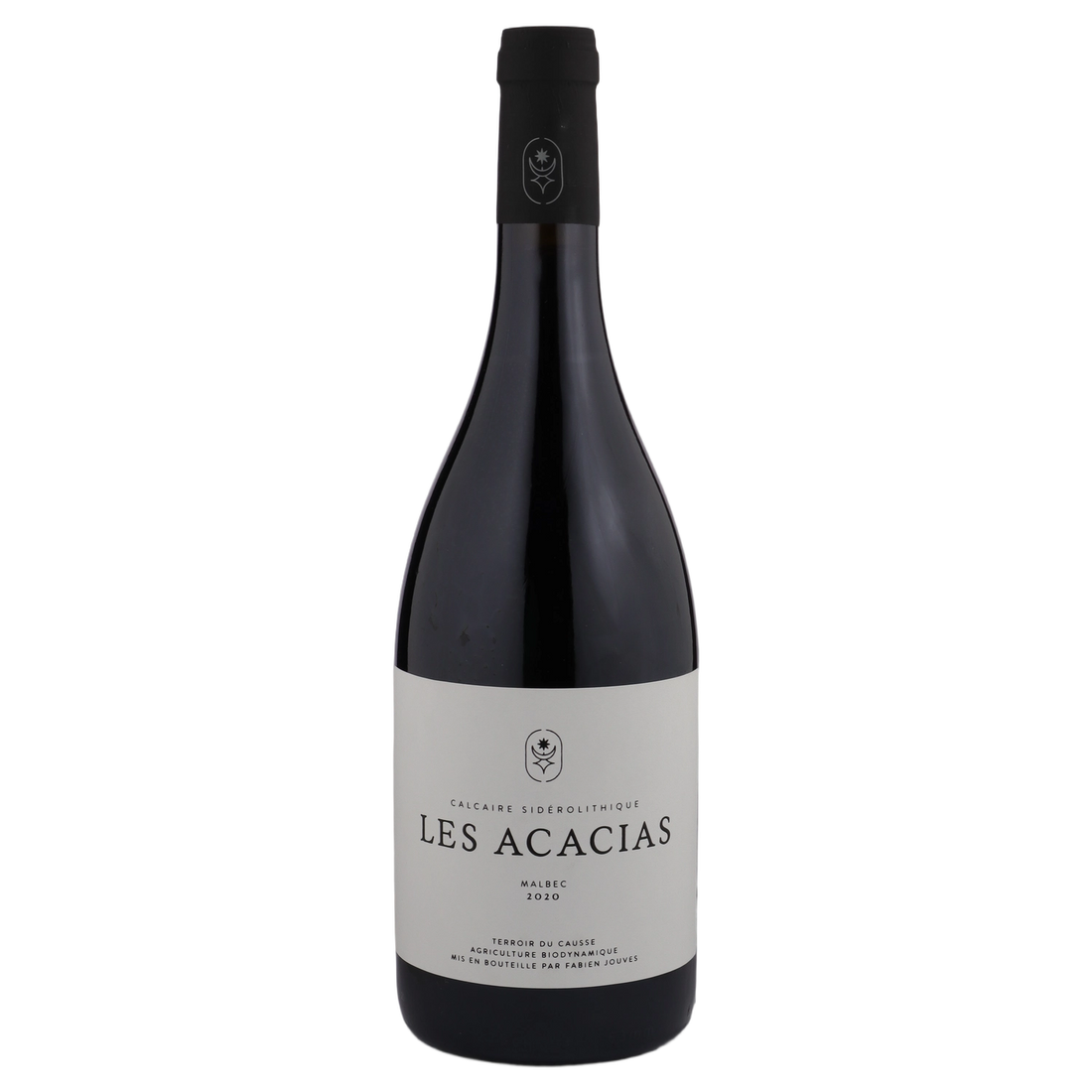 A bottle of 2020 Fabien Jouves Les Acacias Cahors Malbec 750ml Red Wine