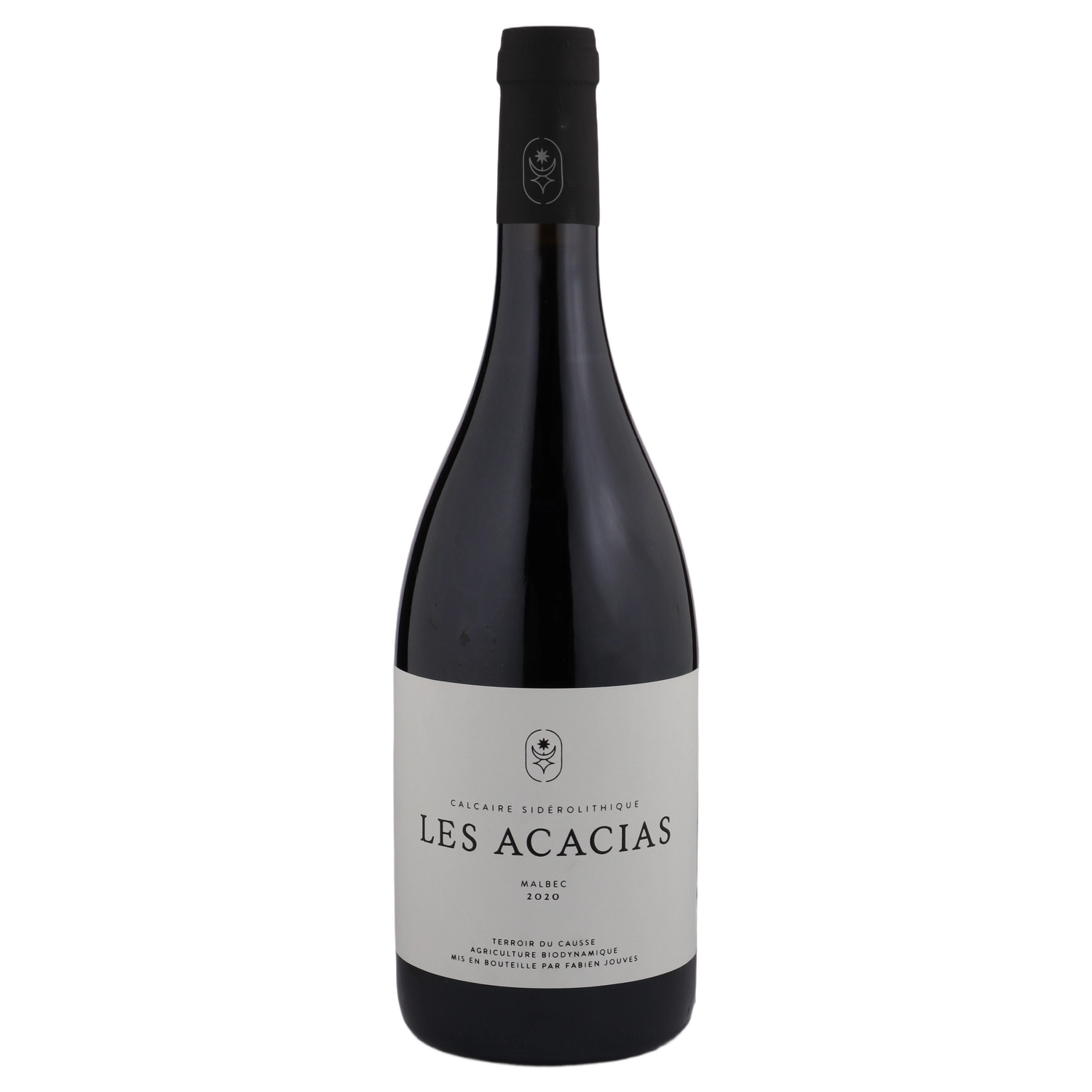 A bottle of 2020 Fabien Jouves Les Acacias Cahors Malbec 750ml Red Wine